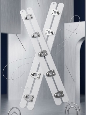 Corset Busk - Color: White Colour And Black Colour
