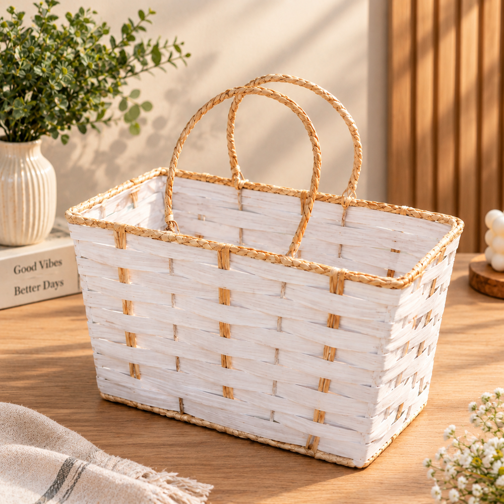 Raffia Gift Hamper Baskets - Color: Multi-color