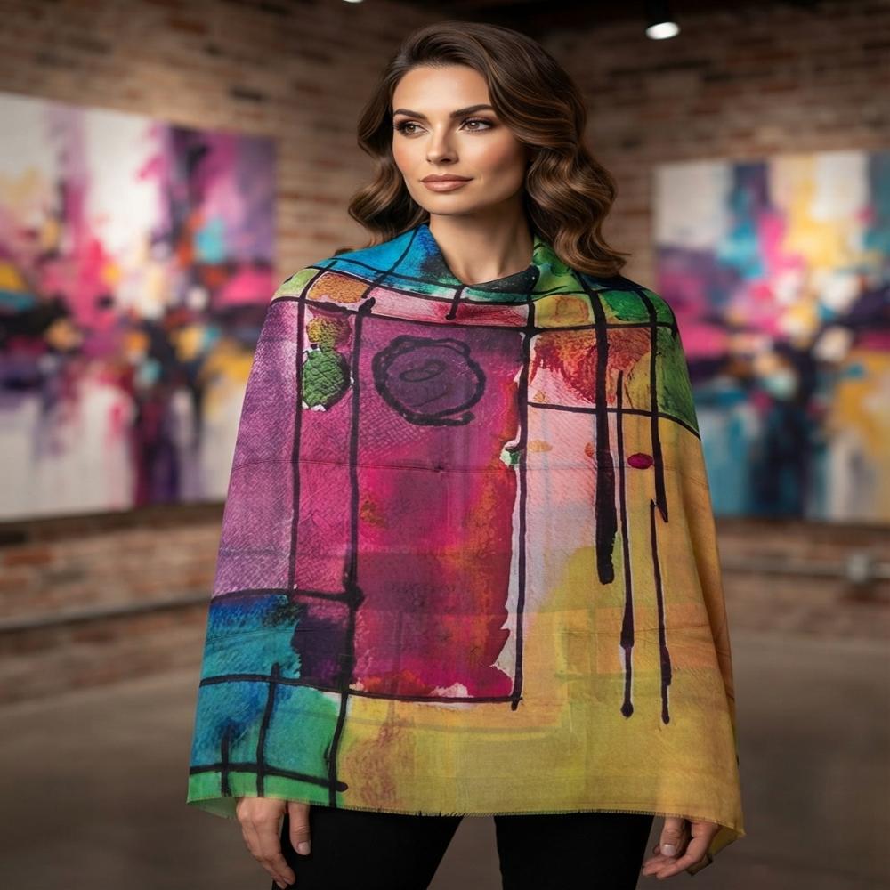 Tabby Silk Digital Printed Stoles