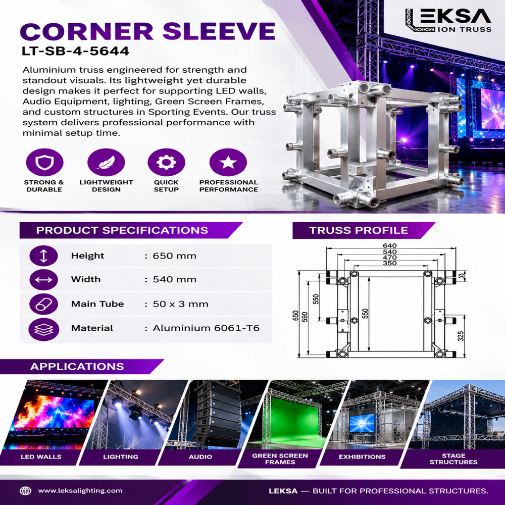Corner Sleeve Aluminium Truss