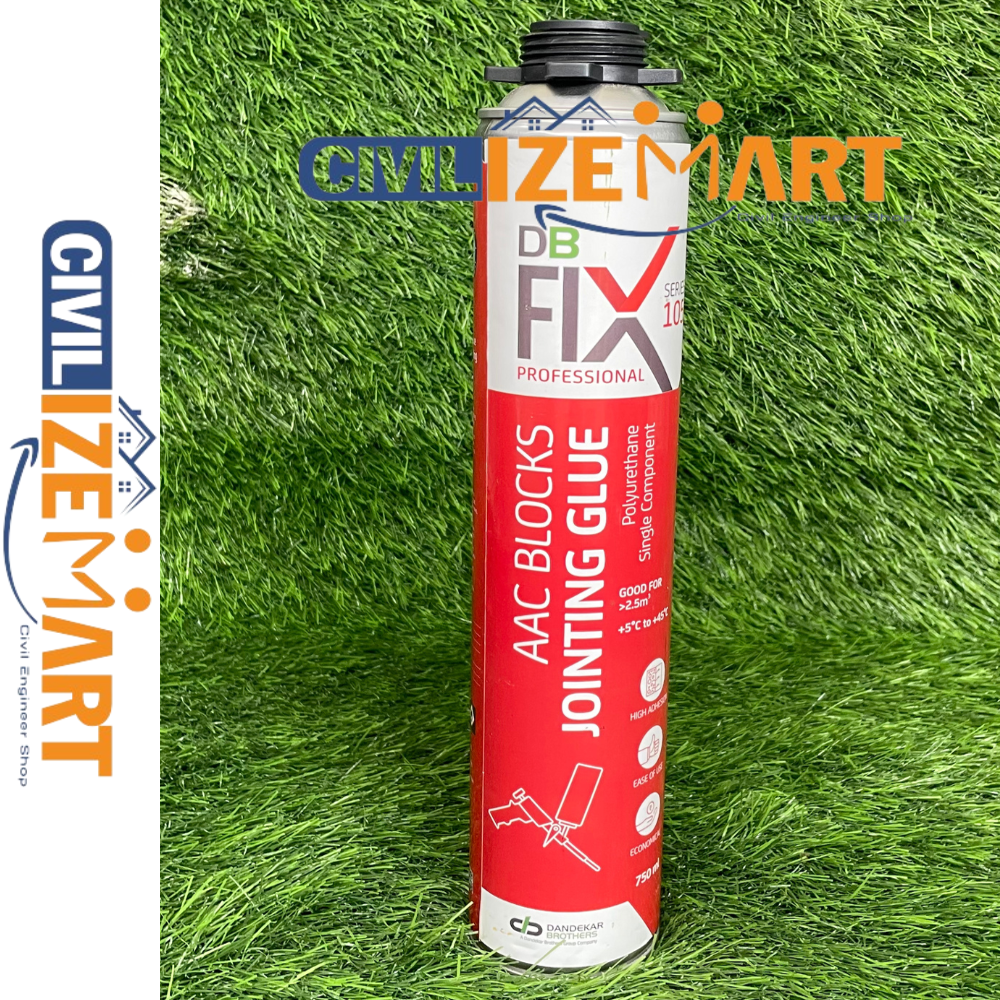 Db Fix Aac Block Jointing Glue Adhesive For Waterproofing (750 Ml) - Chemical Form: Single-Component Polyurethane (Pu) Foam/Adhesive