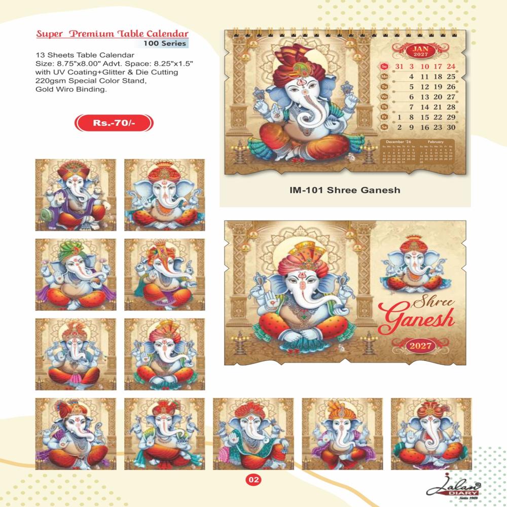 Jalan IM-101 Super Premium Table Calander
