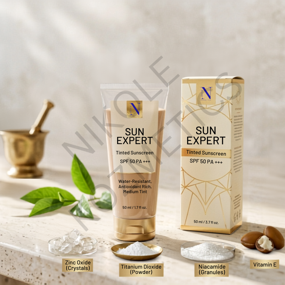 Sun Expert Tinted Sunscreen - Attributes: Smudge Proof
