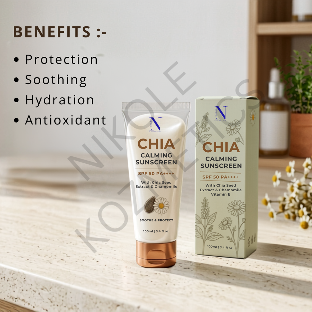 Chia Calming Sunscreen - Attributes: Smudge Proof