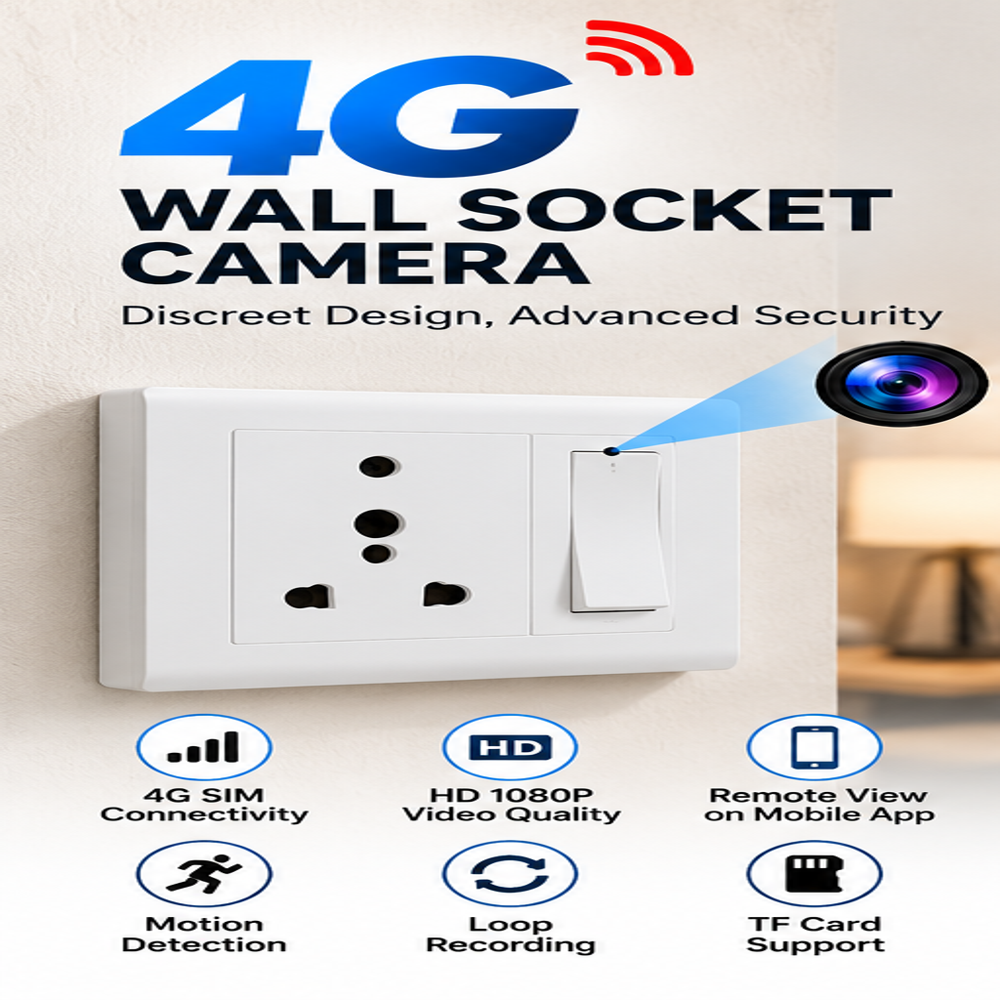 5g Sim Wall Socket Camera - Application: Indoor