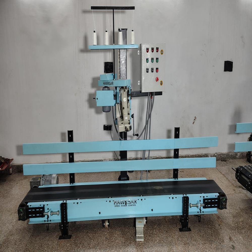 Heavy Duty Automatic Bag Closing Machine with Conveyor and Infeed Device