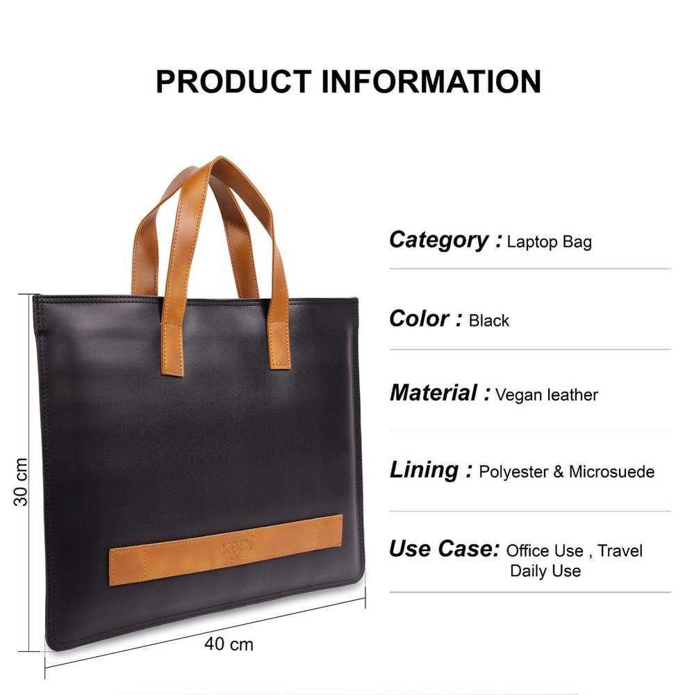 KORI Classic DuoTone Executive Tote Laptop Bag(005)