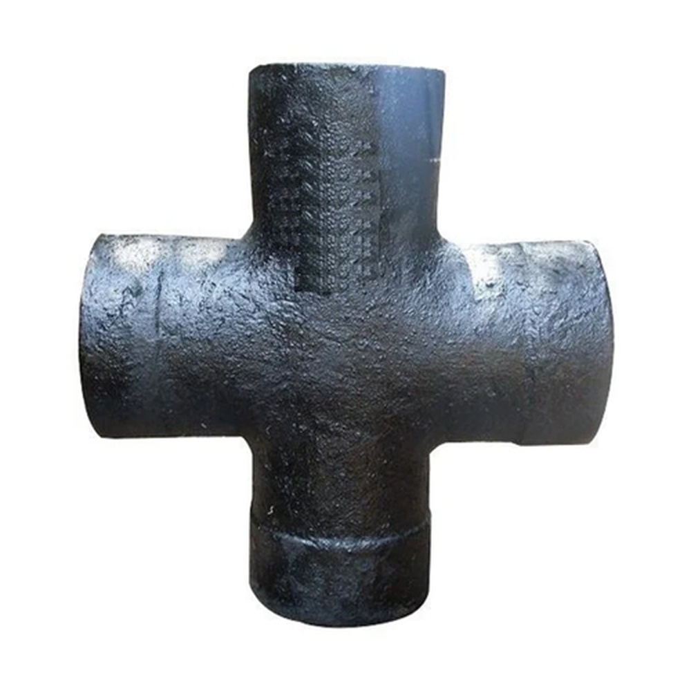 Ci Plain End Cross Fitting - Color: Black