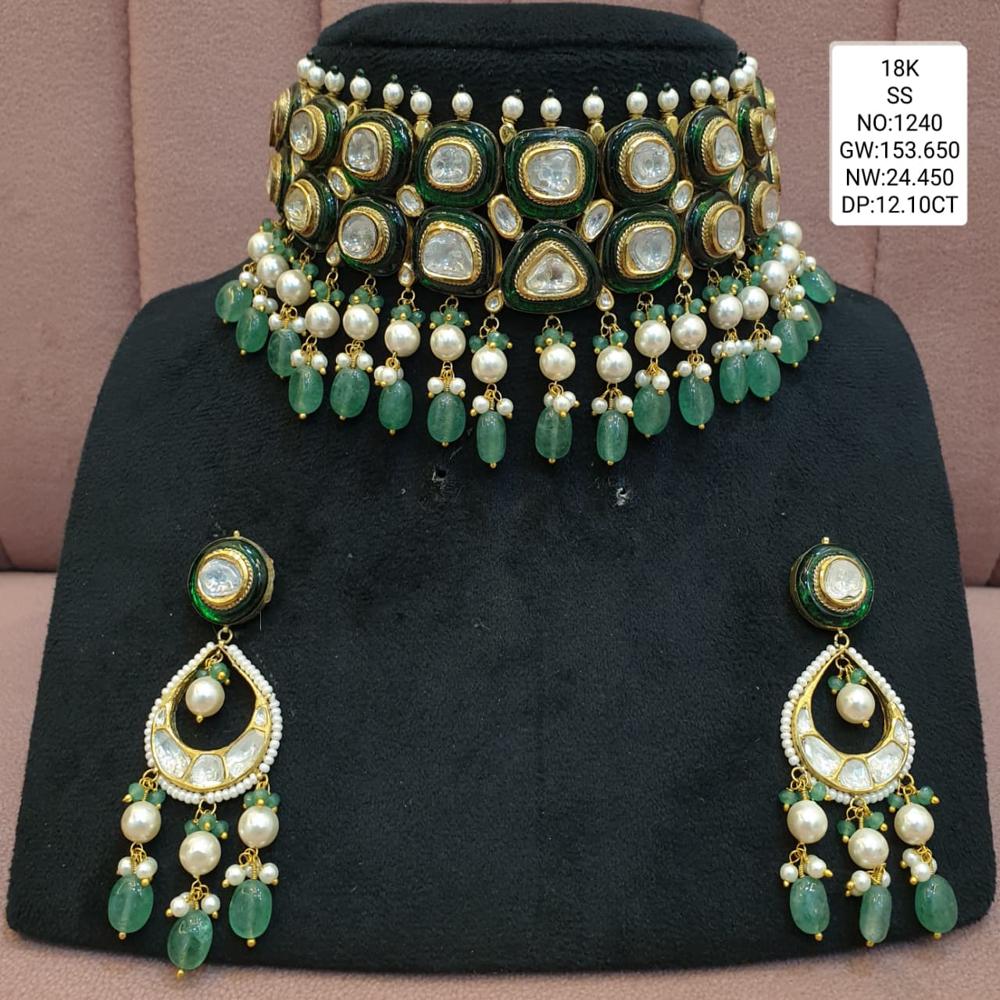 Gold Diamond Gold Nacklace Set