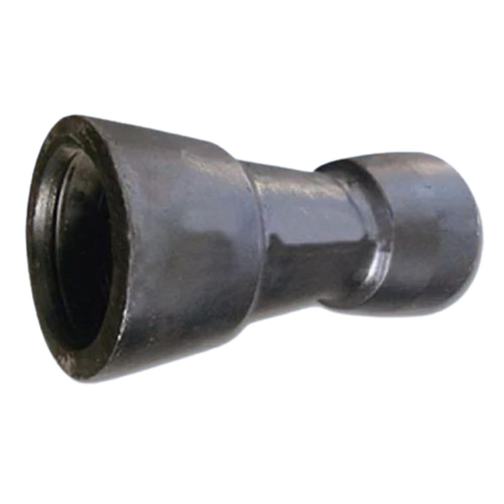 Di Ds Reducer - Ductile Cast Iron, 4 Inch Outer Diameter, Black Powder Coated Finish | Buttweld Connection, 3 Millimeter Thickness, Ideal For Plumbing And Industrial Applications