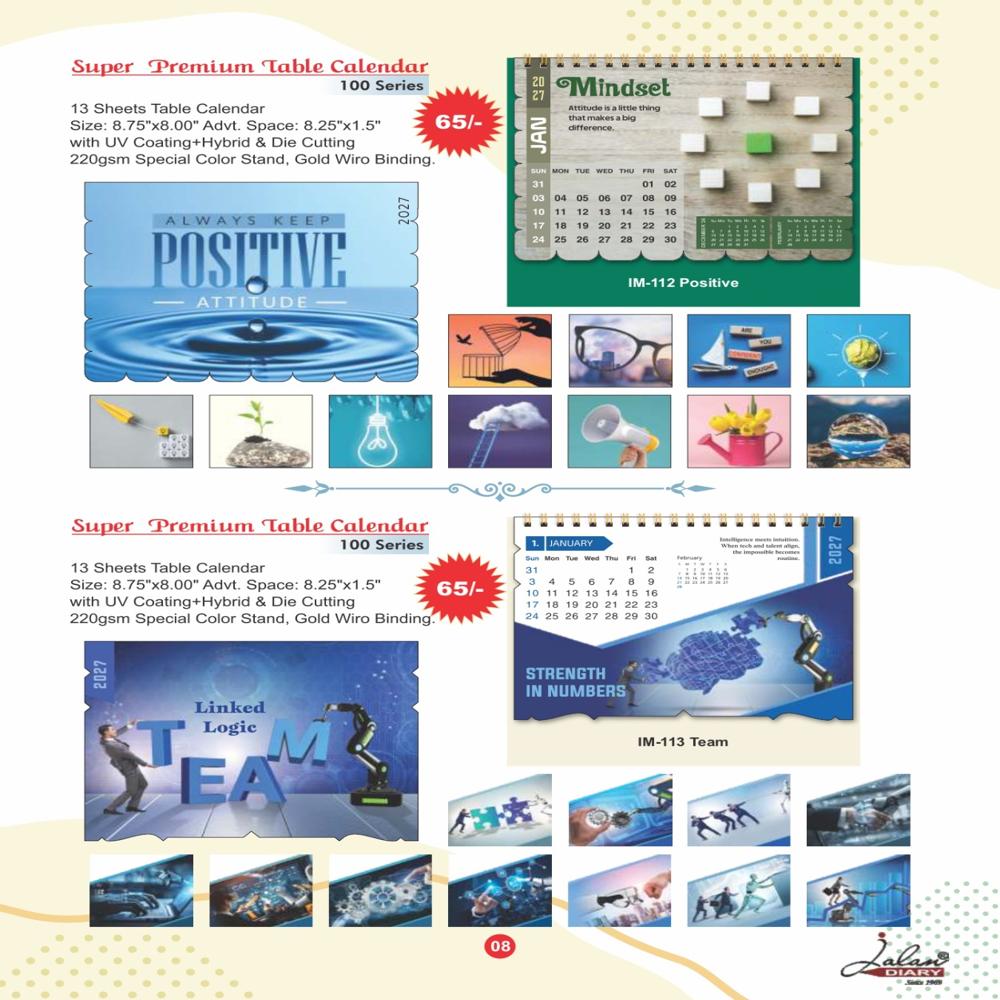 Jalan IM-112 Table Calander
