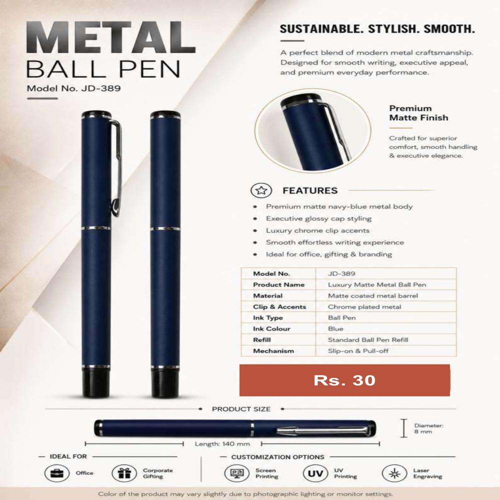JD-386 Executive Metal Ball Pen 