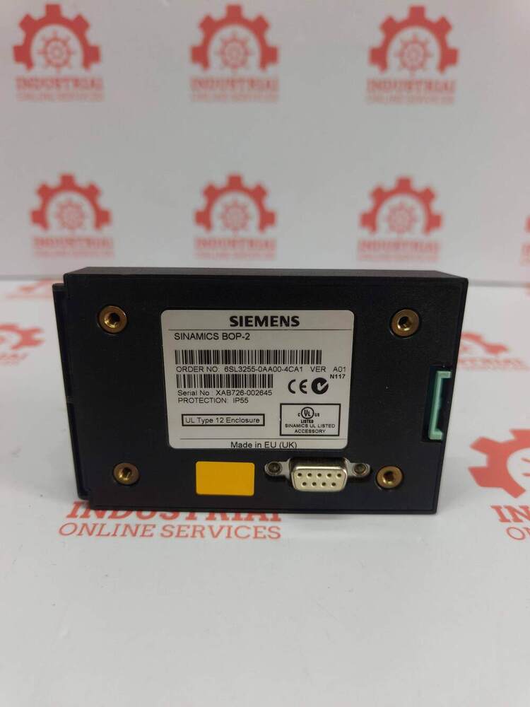 SIEMENS 6SL3255-0AA00-4CA1 SINAMICS G120 Basic Operator Panel (BOP-2)