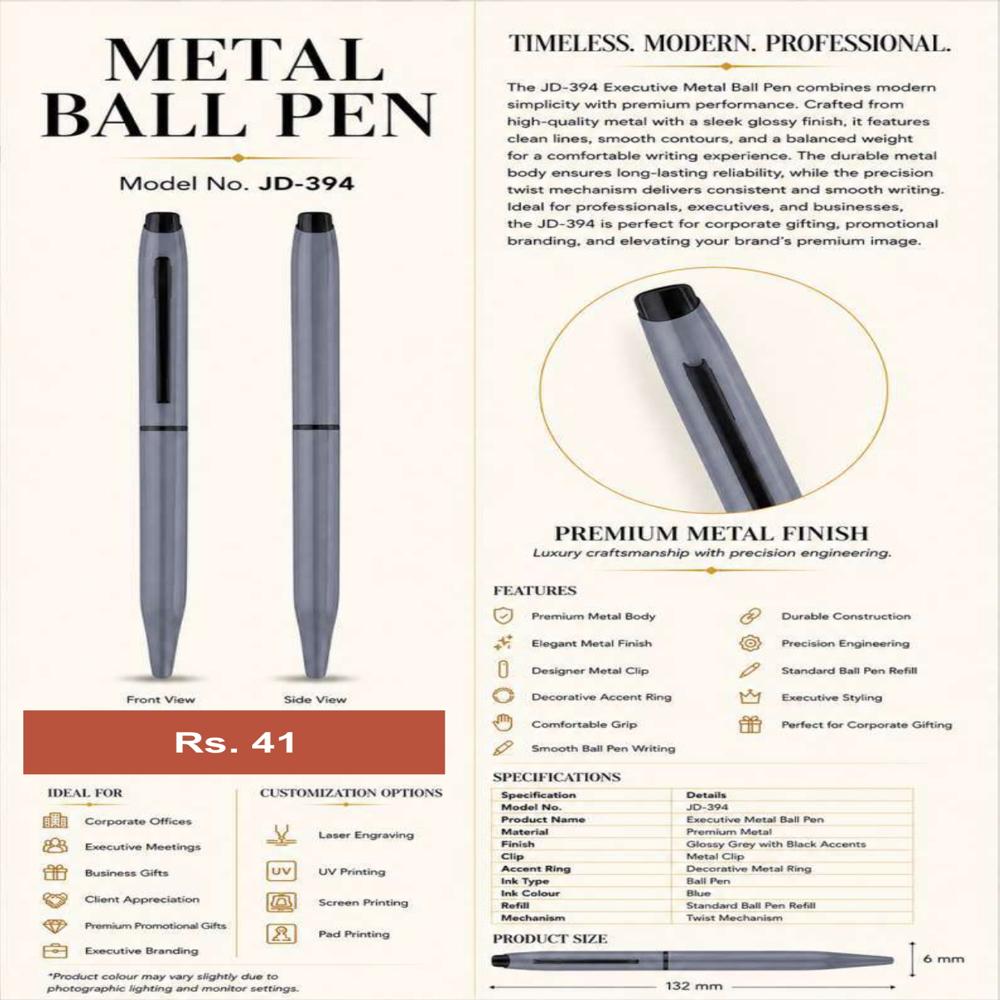 JD-392 Executive Metal Ball Pen