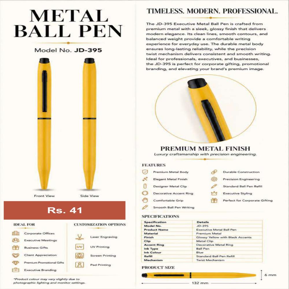 JD-392 Executive Metal Ball Pen