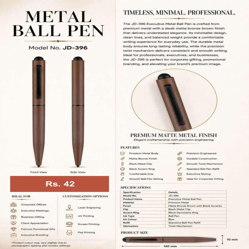 JD-396 Executive Metal Ball Pen