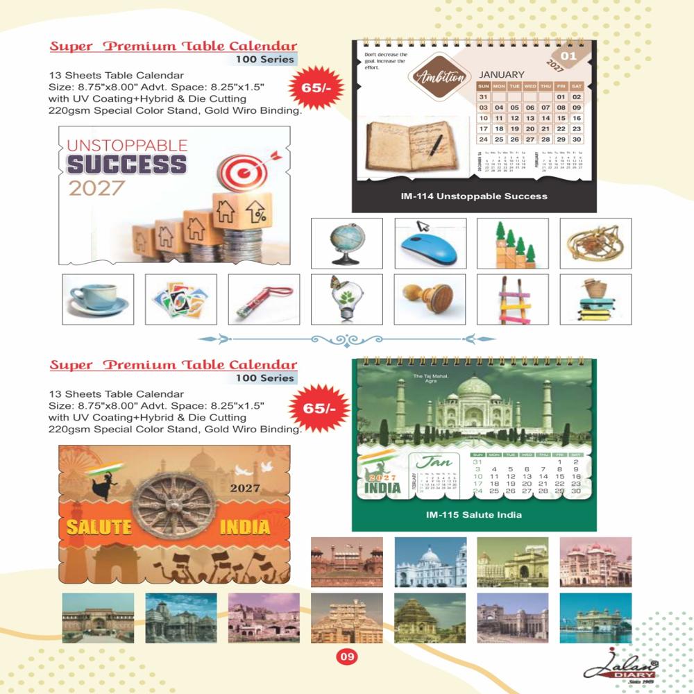 Jalan IM-115 Premium Table Calander