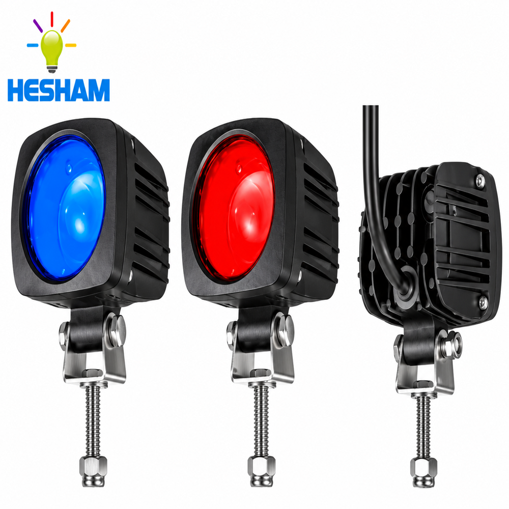 Forklift Led Safety Warning Light With Sequential Flashing Blue Arrow Light(his-led-flws-003f) - Dimension (L*w*h): 6.0 2.4 2.2 Inch (In)