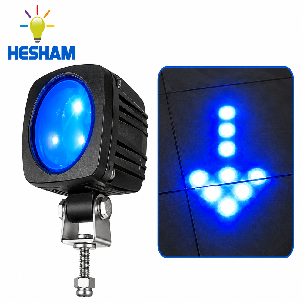 Forklift Led Safety Warning Light With Sequential Flashing Blue Arrow Light(his-led-flws-003f) - Dimension (L*w*h): 6.0 2.4 2.2 Inch (In)
