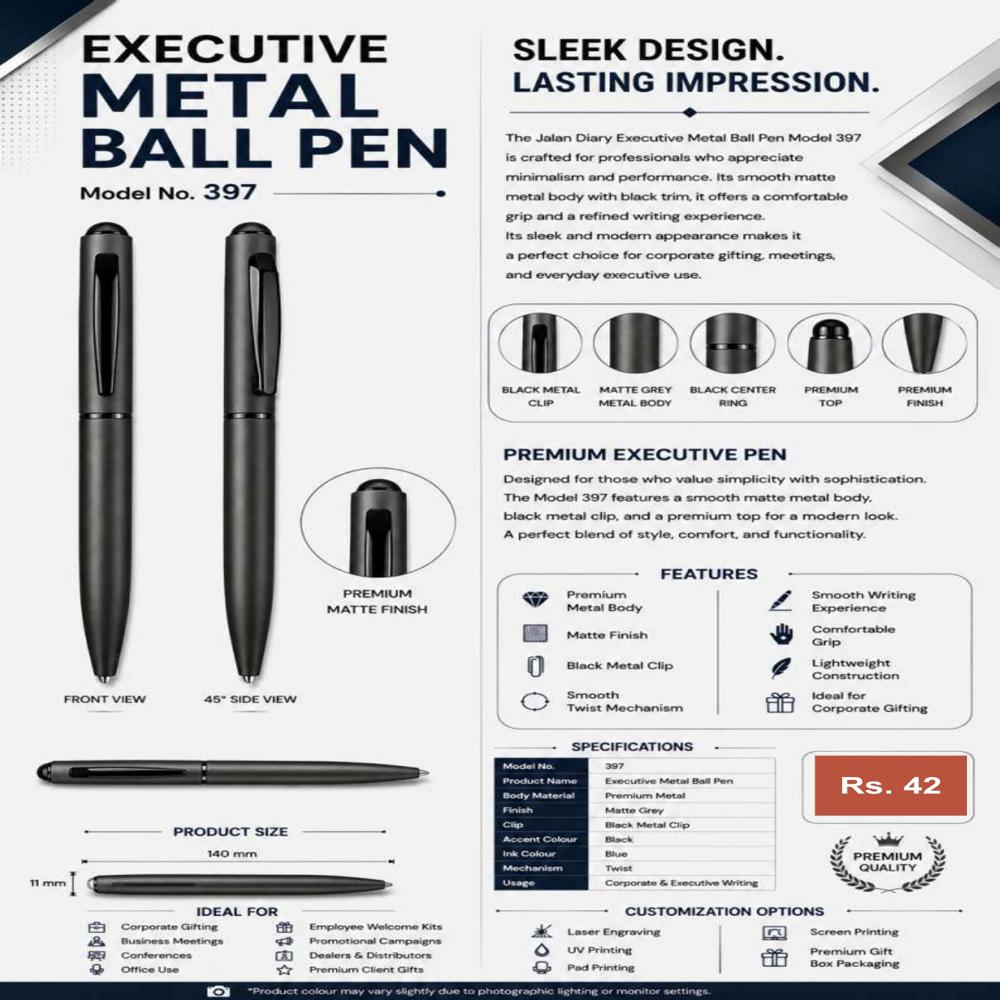 JD-397 Executive Metal Ball Pen