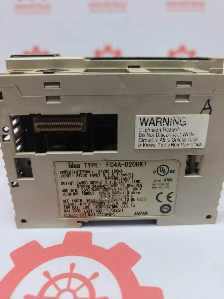 IDEC FC4A-D20RK1 Slim-Type Programmable Logic Controller (PLC)