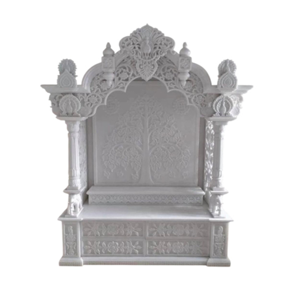 White Marble Home Temple