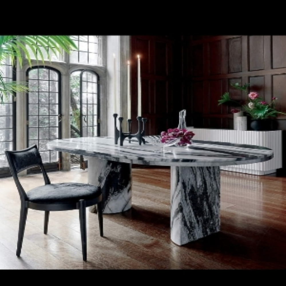Designer Stone Daining Table - Regional Style: Indian