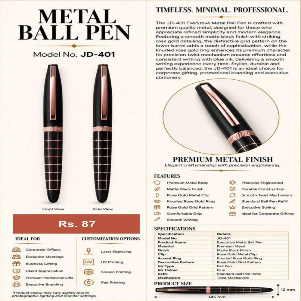 JD-401 Executive Metal Ball Pen