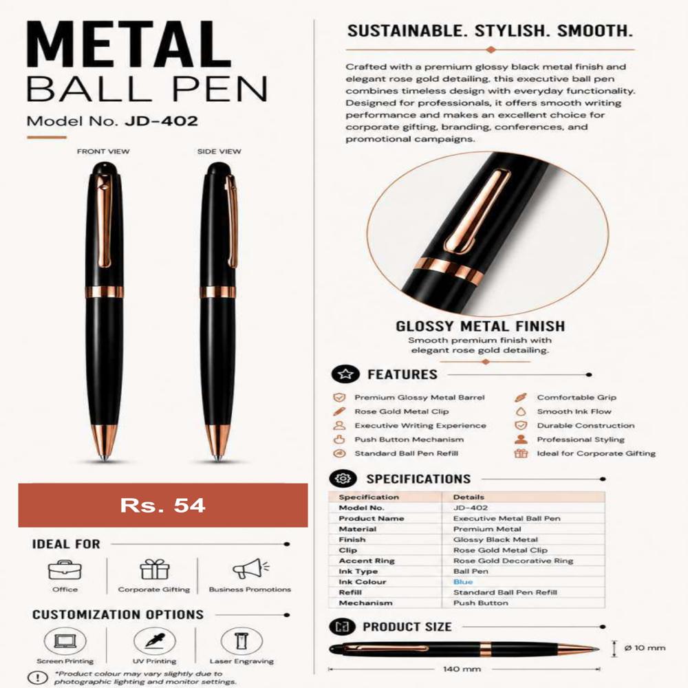 JD-402 Executive Metal Ball Pen