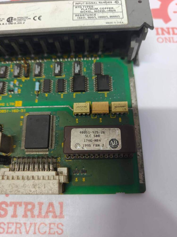ALLEN BRADLEY 1746-NR4 4-Channel RTD/Resistance Analog Input Module