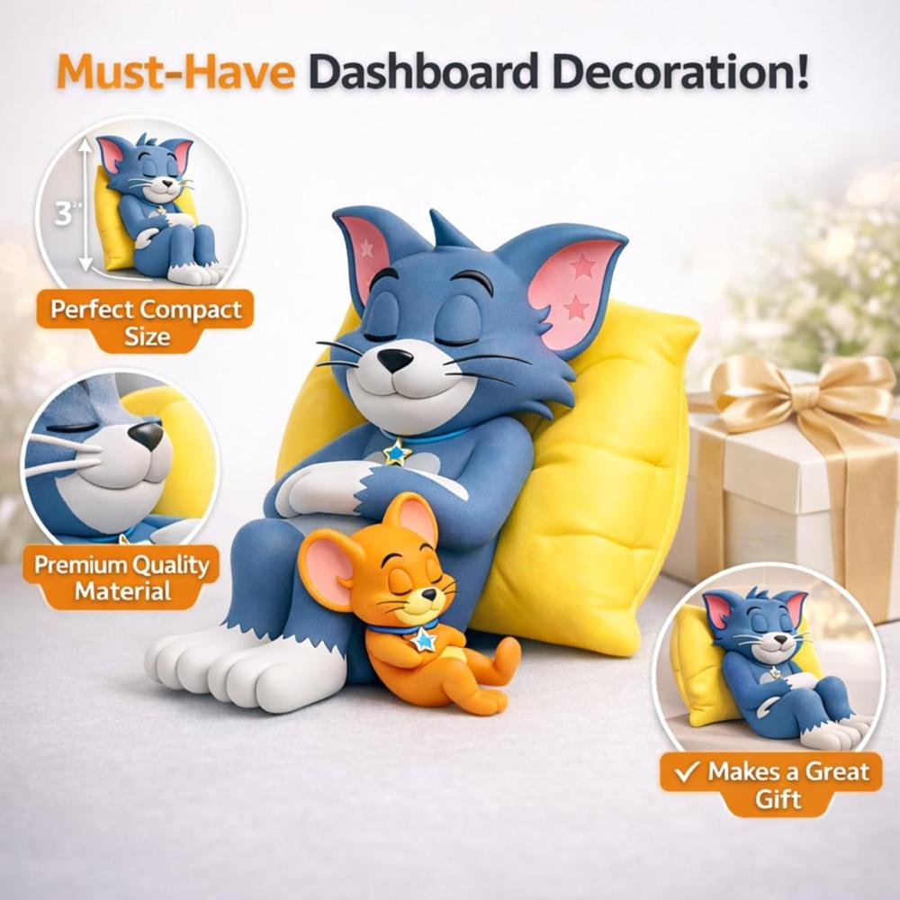 Tom And Jerry Decorative Resin Figurine
