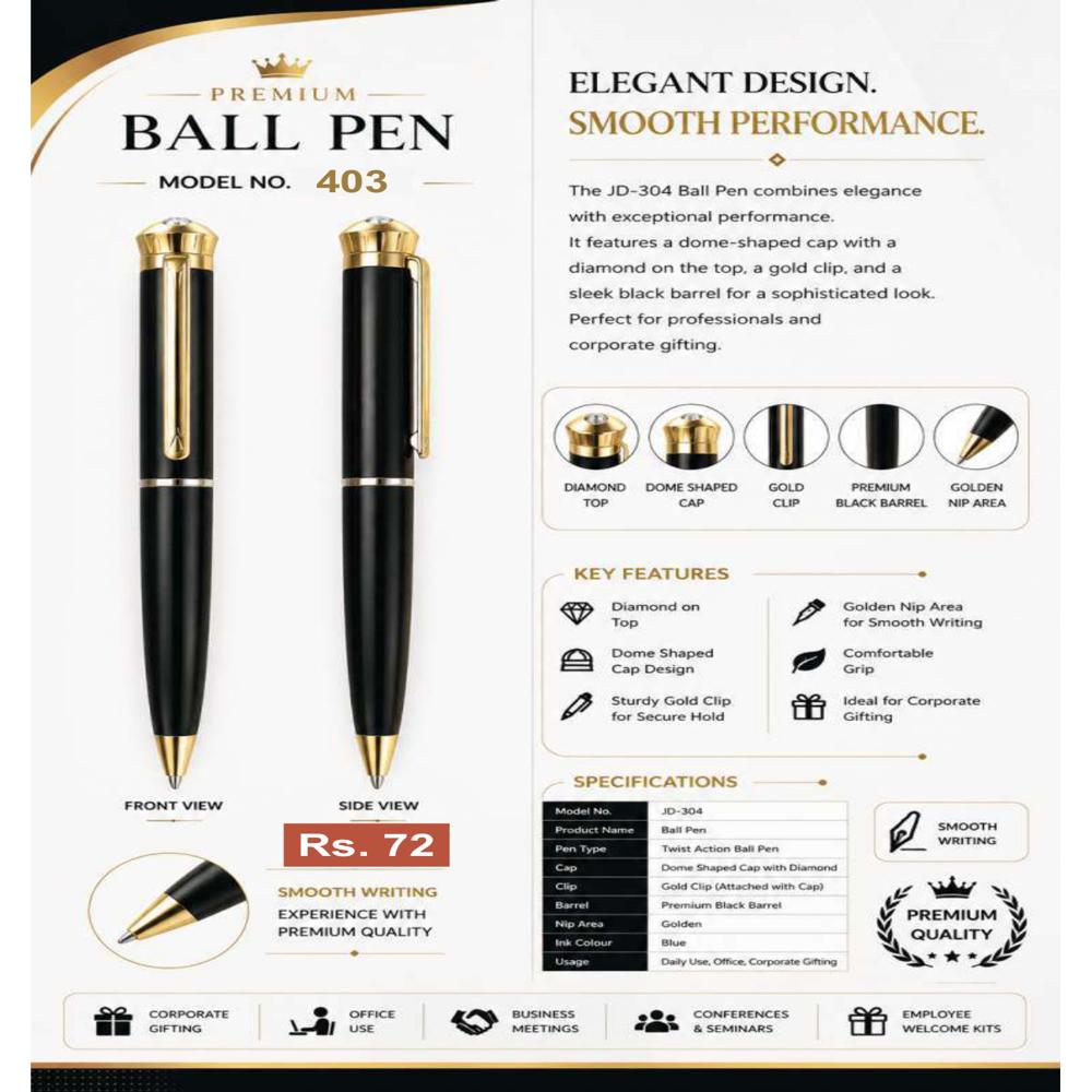 JD-304 Executive Metal Ball Pen