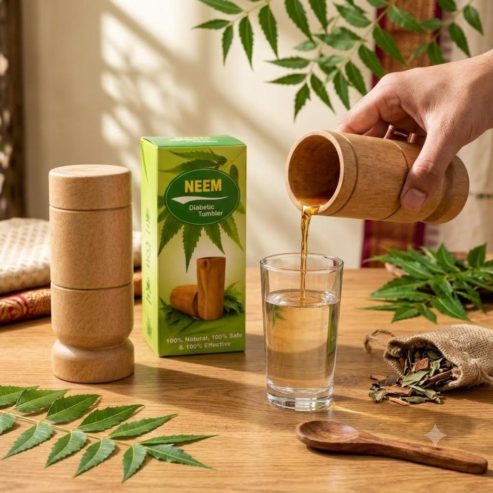 Neem Wood Diabetic Tumbler