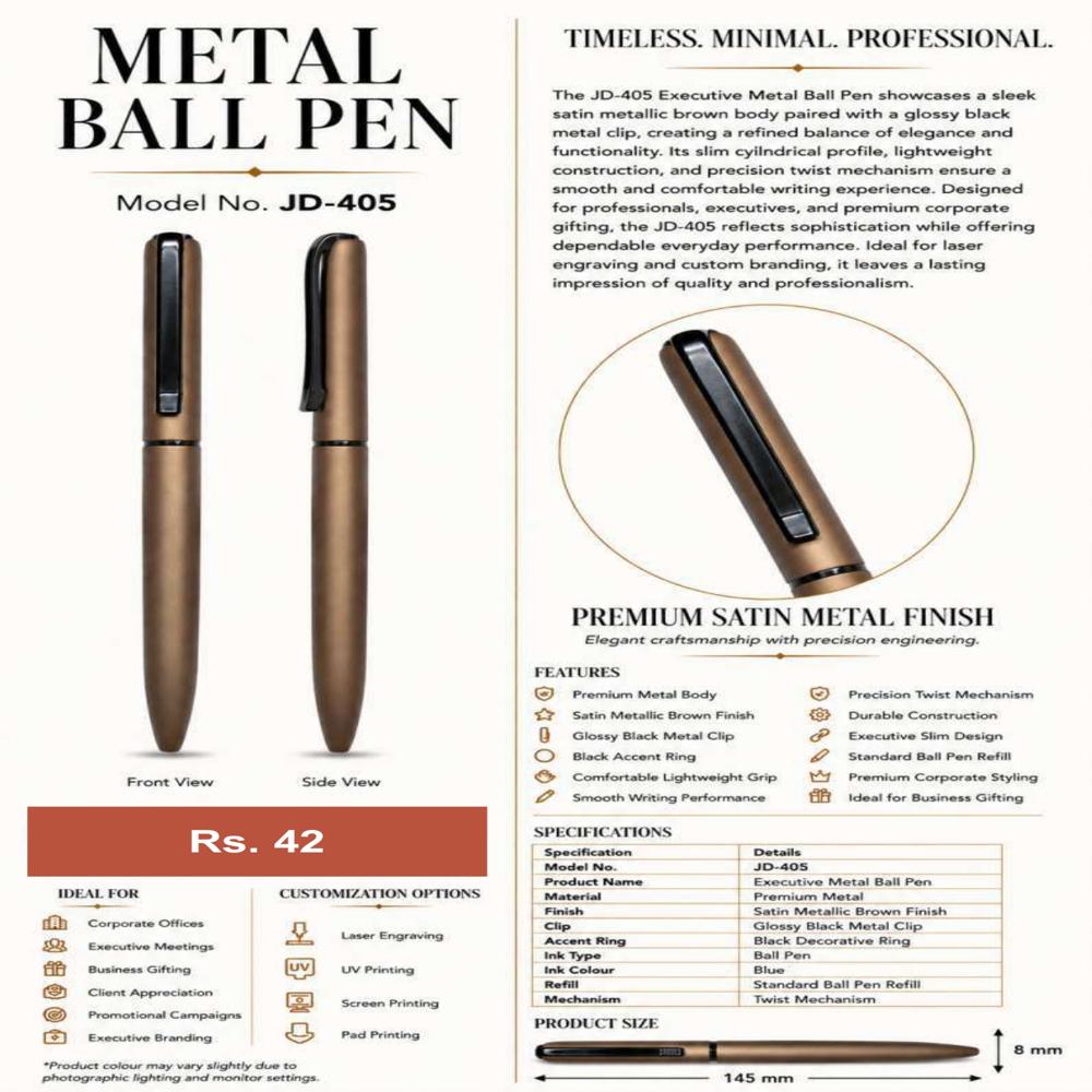 JD-405 Executive Metal Ball Pen