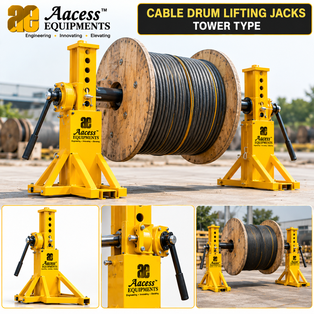 Cable Drum Lifting Jacks - Tower Type - Automatic Grade: Manual