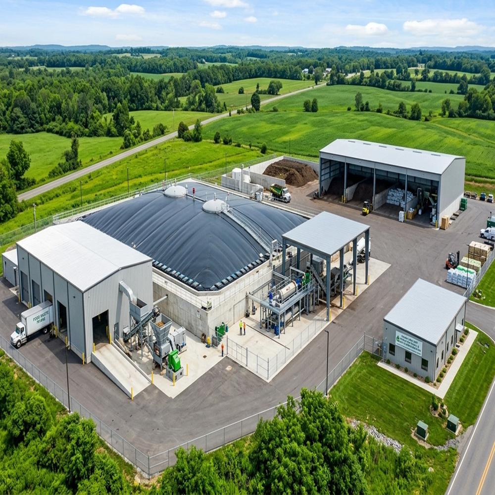 Turnkey Electricity Generation Dairy Manure Continuous Plug Flow Dry Digestion Inoculum Recycle Loop Biogas Plant