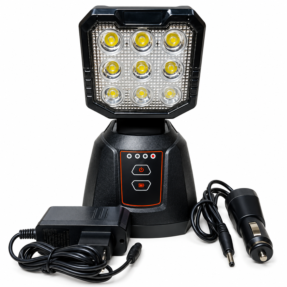 27W RECHARGEABLE MAGNETIC BASE LED  FLOOD LIGHT 