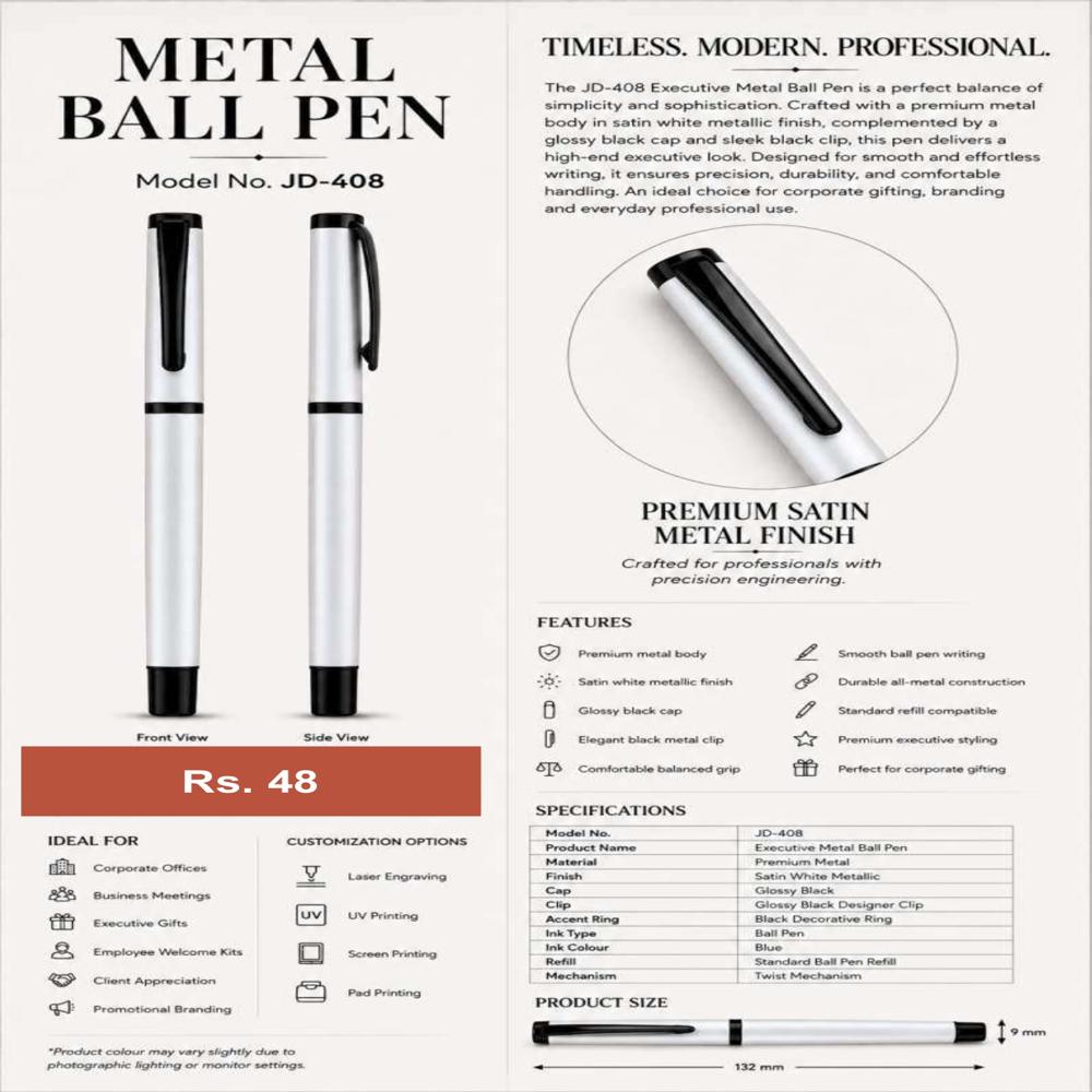 JD-408 Executive Metal Ball Pen