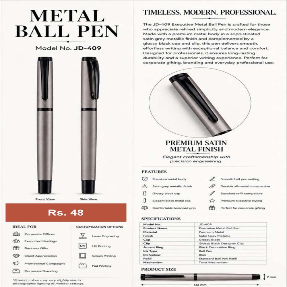 JD-409 Executive Metal Ball Pen