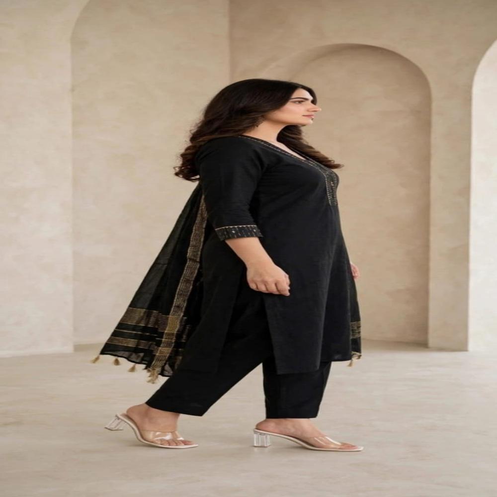 Black Kurti Set