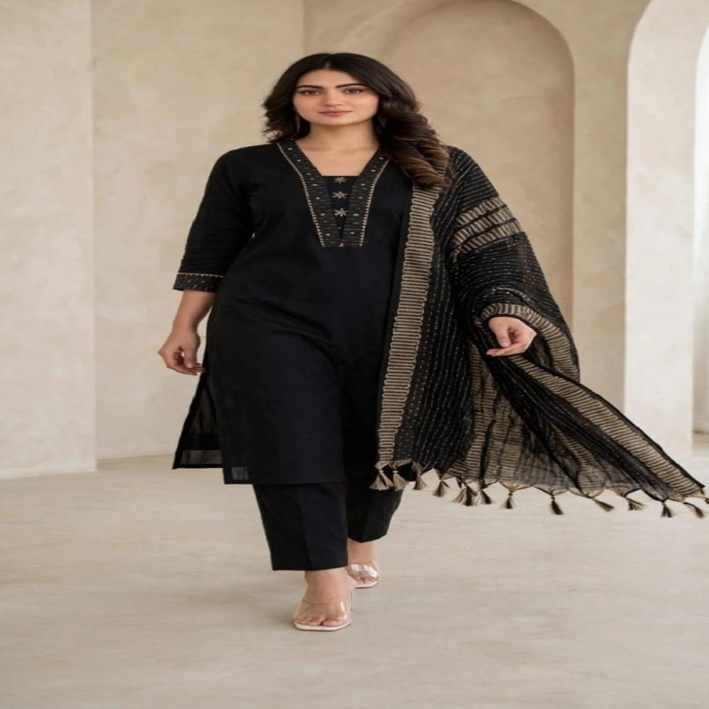 Black Kurti Set