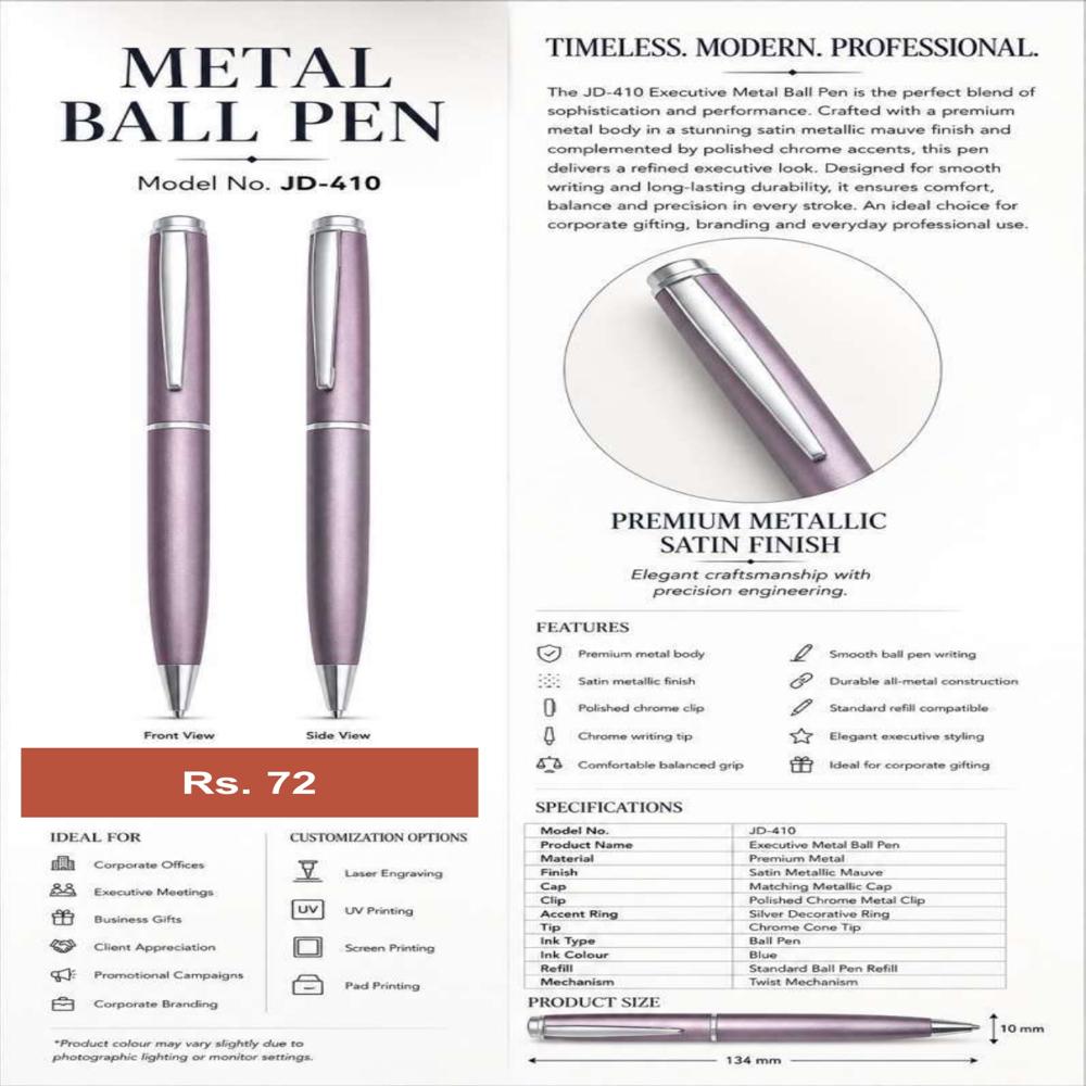 JD-410 Executive Metal Ball Pen