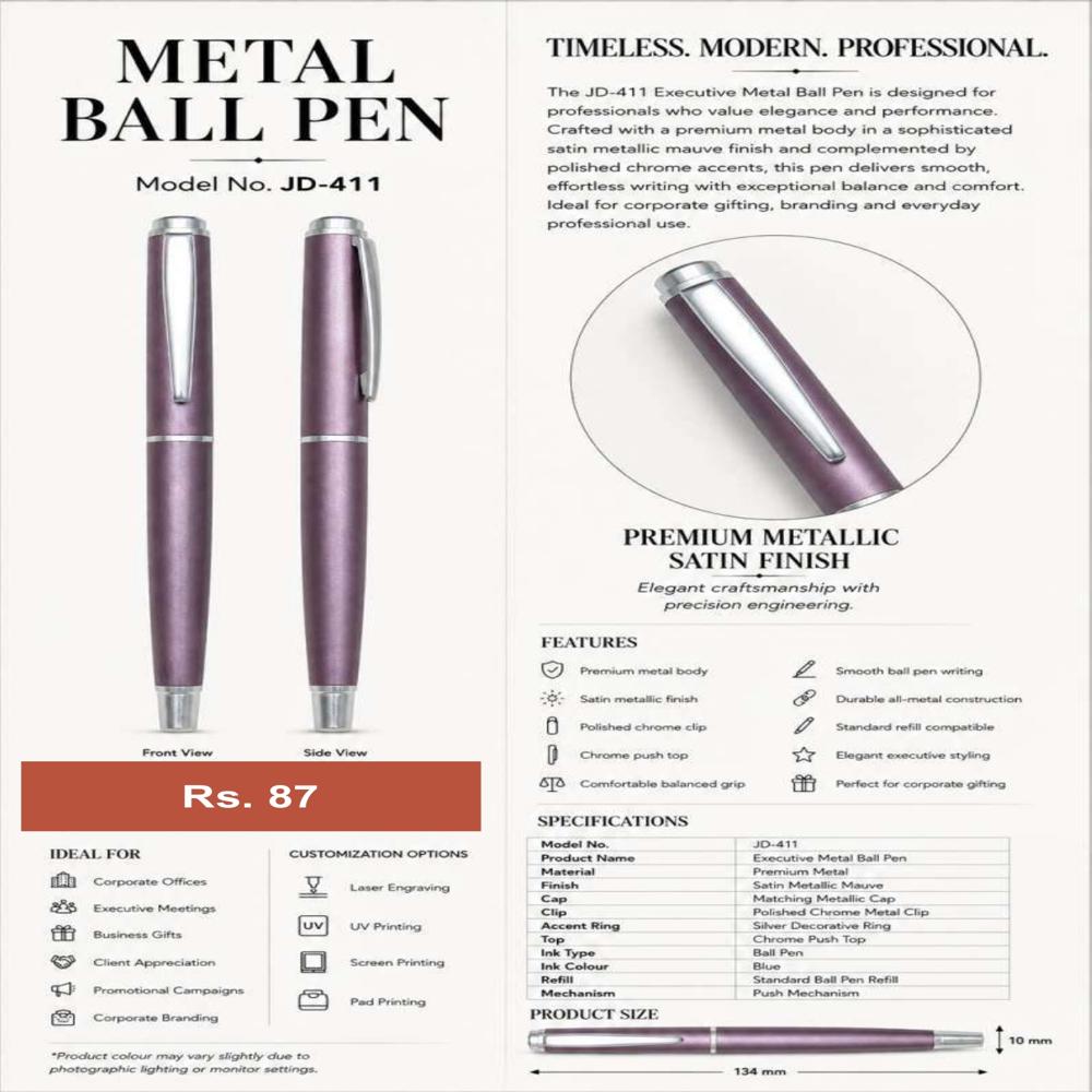 JD-411 Executive Metal Ball Pen