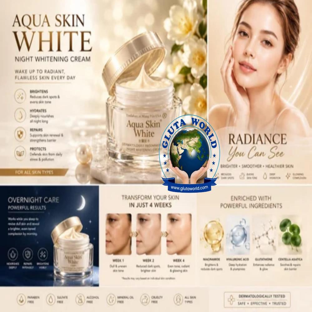 Aqua Skin White Night Cream - Age Group: Adults