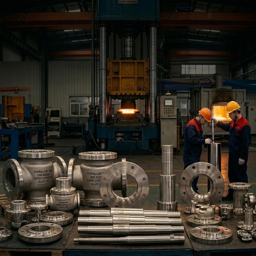 UNS S32550 Ferralium 255 Alloy 255 Copper Super Duplex Forgings for Seawater, Marine and Acid Service Flanges, Shafts and Bars Jiangsu Liangyi