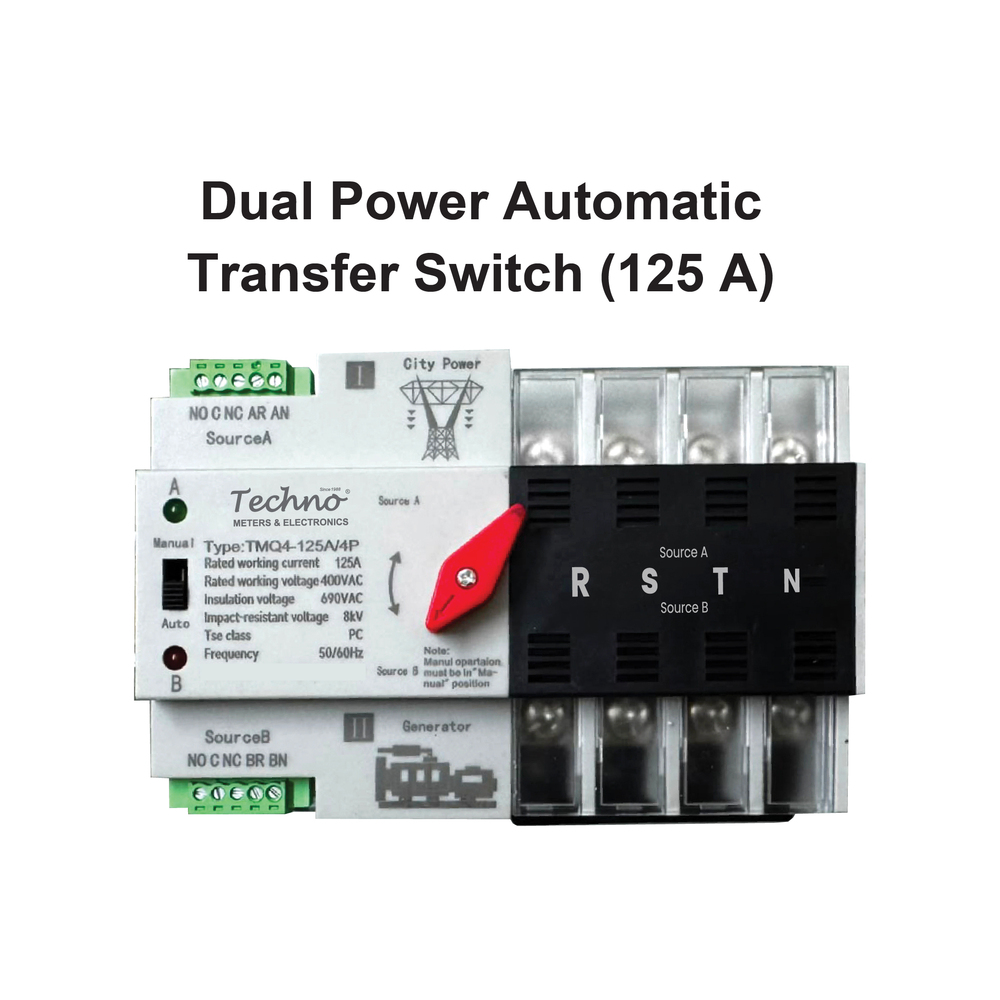 Dual Power Automatic Change Over Switch (EB + Generator) 125 A
