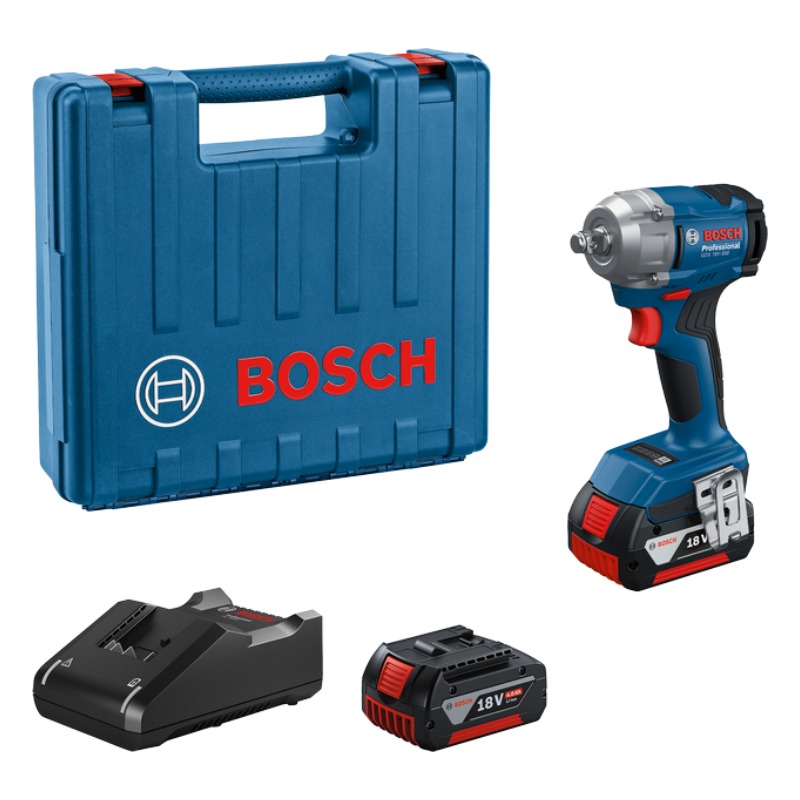 Bosch GDS 18V-350 1/2in 350 Nm 1200 RPM with 2 battery and charger Cordless Impact Wrench