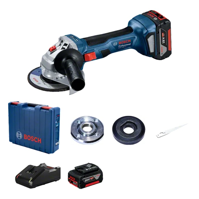 Bosch GWS 180-LI - 100mm Kit (2B+1C) Cordless Angle Grinder