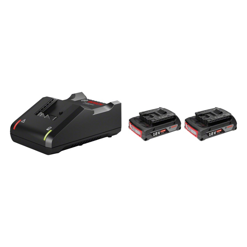 Bosch 2x GBA 18V 2.0Ah + GAL 18V-40 Professional Starter Set