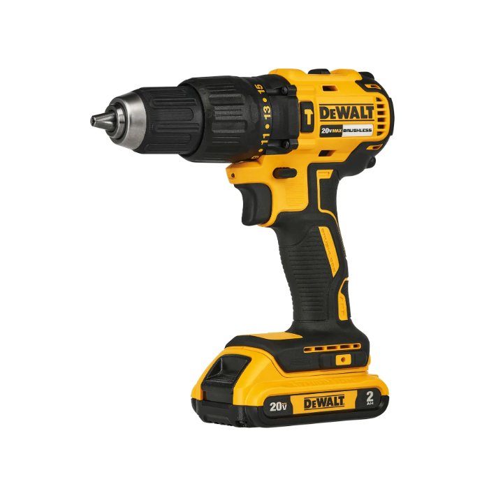 Dewalt Dcd7781D2-In 18V, 2Ah, Compact Brushless Hammer Drill - Battery Capacity: 2.0 Ampere-Hour (Ah)